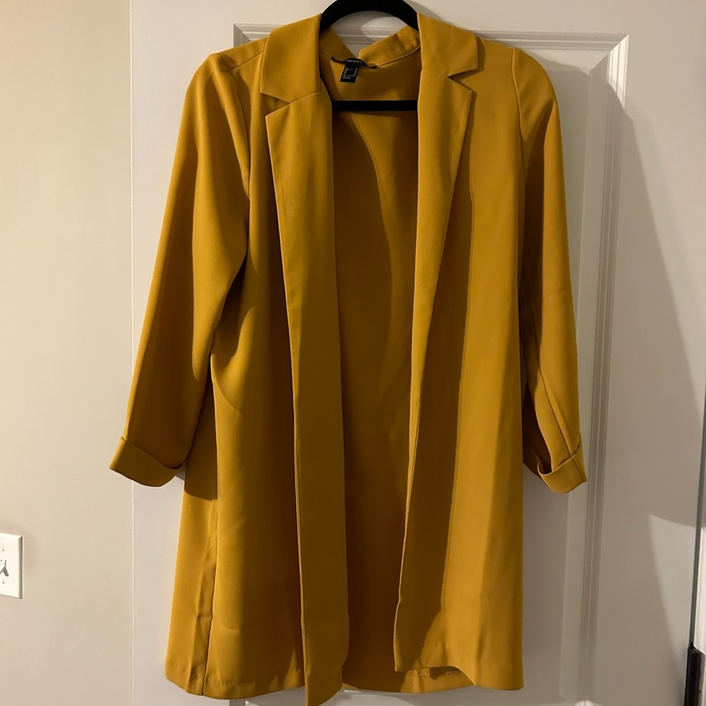 Yellow Forever 21 blazer